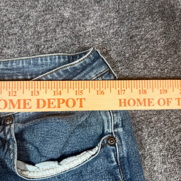 Y2K L.E.I. by Lee Bootcut Jeans Womens 18 1/2 Light Wash Raw Hem Flare Denim - Picture 8 of 11